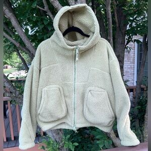 FP Movement by Free People Sage Teddy Jacket